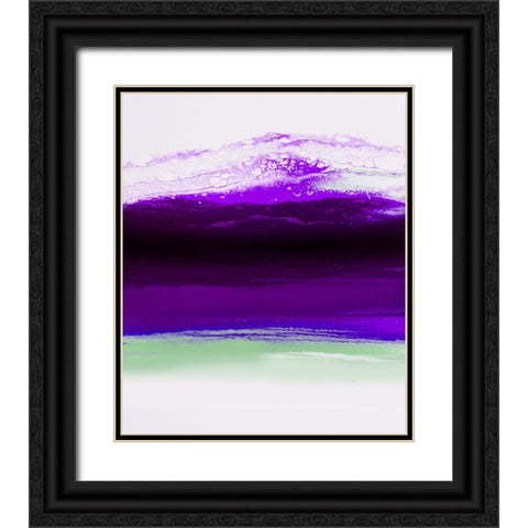 Rainbow Wave 1 Black Ornate Wood Framed Art Print with Double Matting by Storms, Alyson