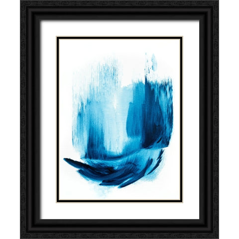 Royalblue 1 Black Ornate Wood Framed Art Print with Double Matting by Storms, Alyson