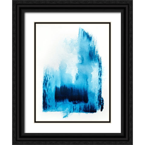 Royalblue 2 Black Ornate Wood Framed Art Print with Double Matting by Storms, Alyson