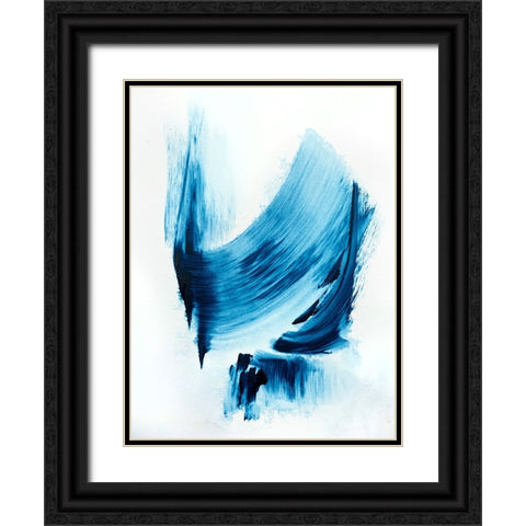 Royalblue 3 Black Ornate Wood Framed Art Print with Double Matting by Storms, Alyson