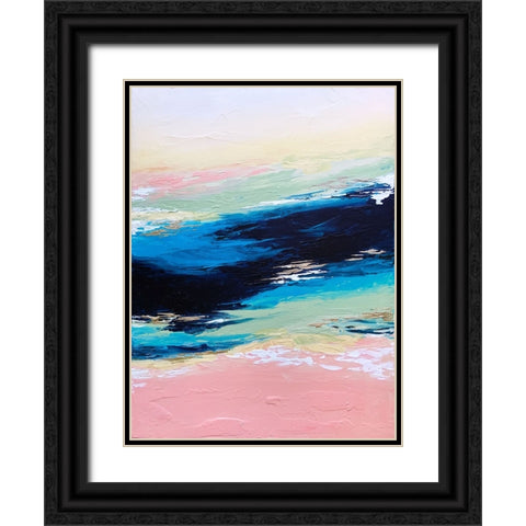 Serenity Black Ornate Wood Framed Art Print with Double Matting by Storms, Alyson