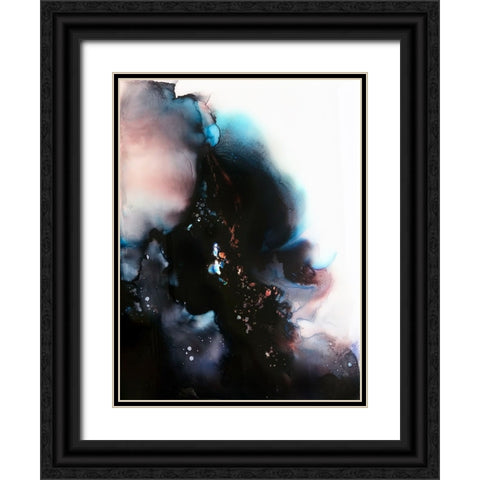 Stardust Black Ornate Wood Framed Art Print with Double Matting by Storms, Alyson