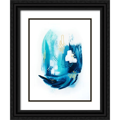 Tridentseas 1 Black Ornate Wood Framed Art Print with Double Matting by Storms, Alyson