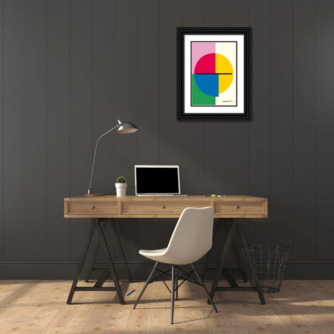 Simple Black Ornate Wood Framed Art Print with Double Matting by Ortiz, Sergio