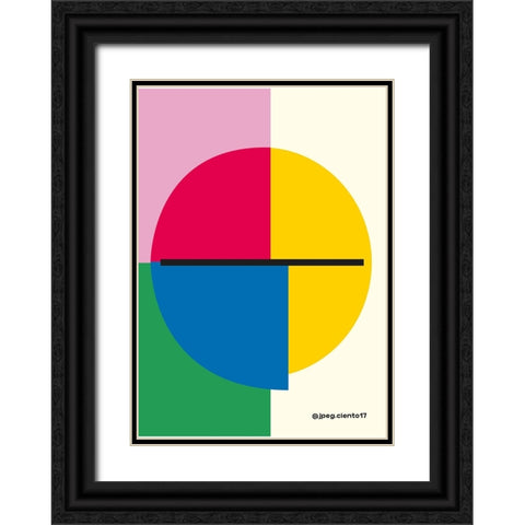 Simple Black Ornate Wood Framed Art Print with Double Matting by Ortiz, Sergio