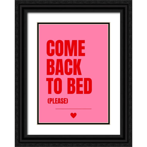 Come Back to Bed Black Ornate Wood Framed Art Print with Double Matting by Fritsch, Athene