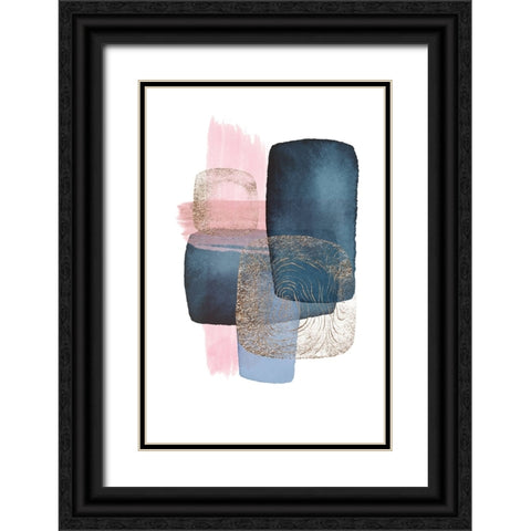 Monday blues-1 Black Ornate Wood Framed Art Print with Double Matting by Ann Moss, Sally
