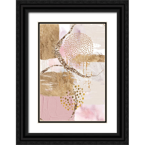 Golden Sunrise Black Ornate Wood Framed Art Print with Double Matting by Ann Moss, Sally