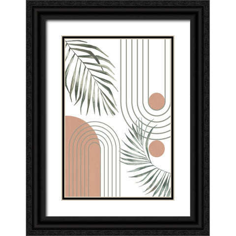 Botanical Bohemian-2 Black Ornate Wood Framed Art Print with Double Matting by Ann Moss, Sally