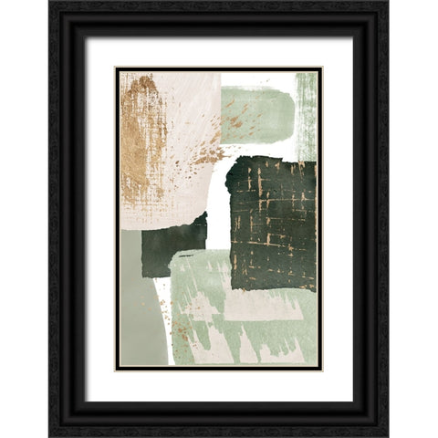 Green of Curiosity-3 Black Ornate Wood Framed Art Print with Double Matting by Ann Moss, Sally