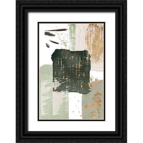 Green of Curiosity-1 Black Ornate Wood Framed Art Print with Double Matting by Ann Moss, Sally