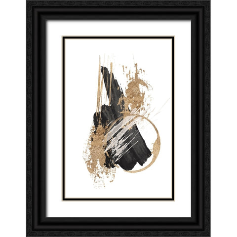 Chaos-3 Black Ornate Wood Framed Art Print with Double Matting by Ann Moss, Sally
