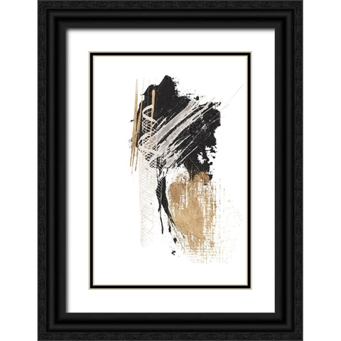 Chaos-1 Black Ornate Wood Framed Art Print with Double Matting by Ann Moss, Sally