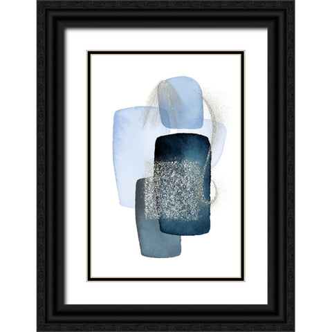 Arctic Ice-1 Black Ornate Wood Framed Art Print with Double Matting by Ann Moss, Sally