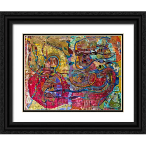 Baby Black Ornate Wood Framed Art Print with Double Matting by Loebelsohn, Alise