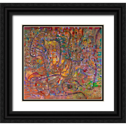 Dystopia Black Ornate Wood Framed Art Print with Double Matting by Loebelsohn, Alise