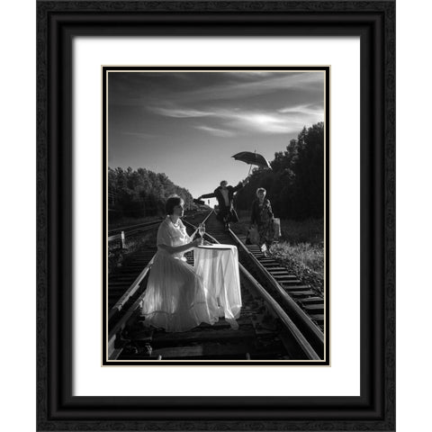 This Crazy World - Ii Black Ornate Wood Framed Art Print with Double Matting by Dansiga