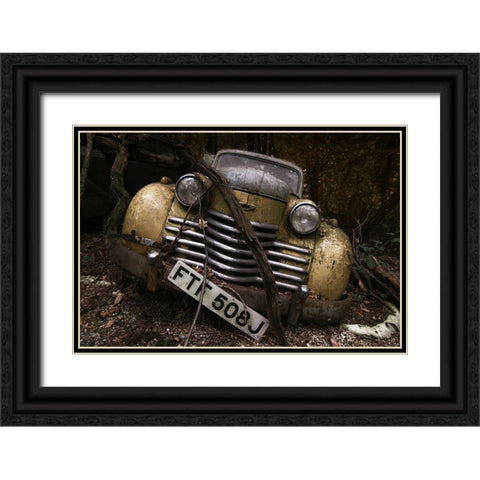Opel Olympia Black Ornate Wood Framed Art Print with Double Matting by Droste, Holger