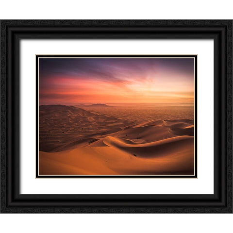 An End And A Beginning Black Ornate Wood Framed Art Print with Double Matting by Wonisch, Andreas