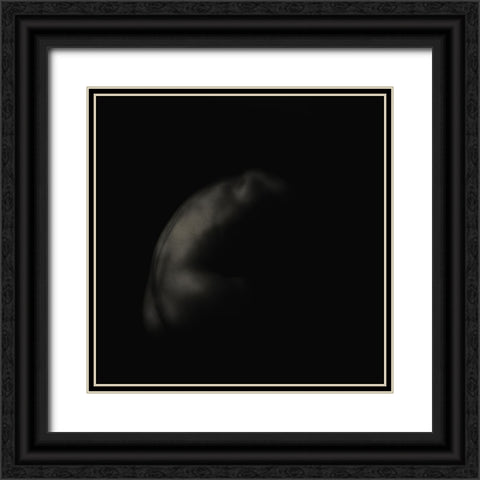 Male Nude Black Ornate Wood Framed Art Print with Double Matting by Marthinussen, Willy