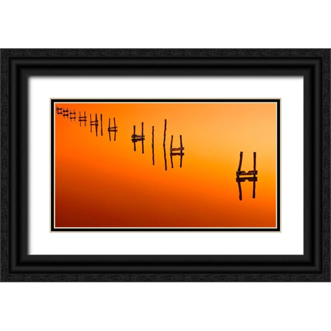 Way Out Of Here Black Ornate Wood Framed Art Print with Double Matting by Planinski, Zhecho