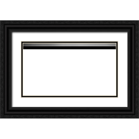 Cannon Beach Black Ornate Wood Framed Art Print with Double Matting by Rak, Martin