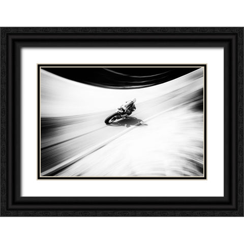 A Smoother Road Black Ornate Wood Framed Art Print with Double Matting by Abrantes, Paulo