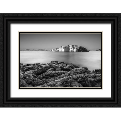 The Shipwreck Black Ornate Wood Framed Art Print with Double Matting by Pergioudakis, Manos