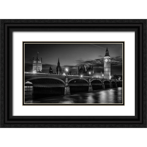 Heritage Black Ornate Wood Framed Art Print with Double Matting by Meirovich, Ido