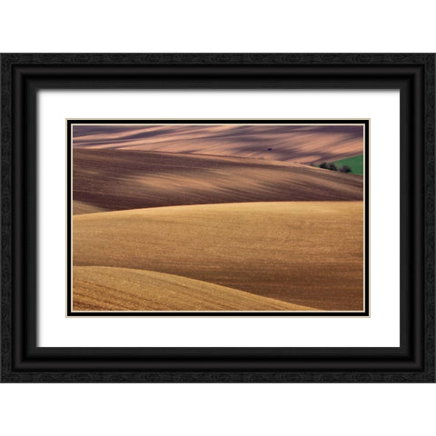 Spring Work Black Ornate Wood Framed Art Print with Double Matting by Kruk, Przemyslaw