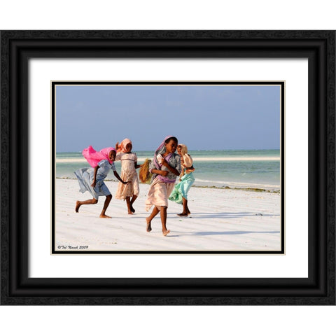 Z1 Black Ornate Wood Framed Art Print with Double Matting by Taln