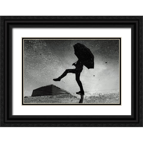 Skywalker Black Ornate Wood Framed Art Print with Double Matting by Ajven