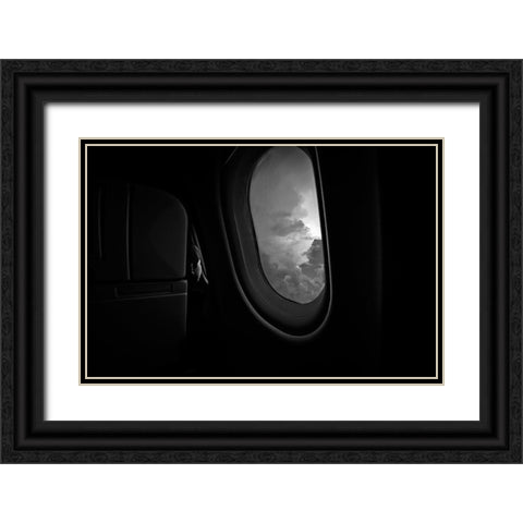 Bonding With God Black Ornate Wood Framed Art Print with Double Matting by Rozenzvig, Carmit