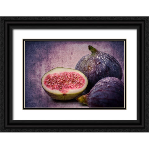 Figs Black Ornate Wood Framed Art Print with Double Matting by Cmarits, Hannes