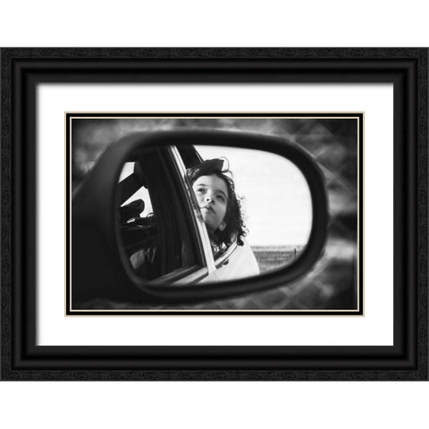 A Wild Desire Black Ornate Wood Framed Art Print with Double Matting by Mexia, Laura