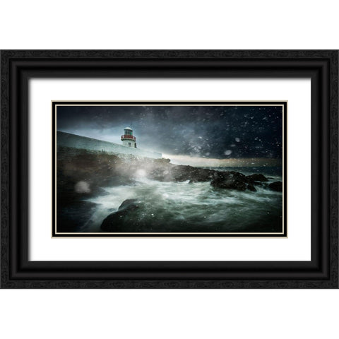 Storm Coming Black Ornate Wood Framed Art Print with Double Matting by Krakowski, Marcin