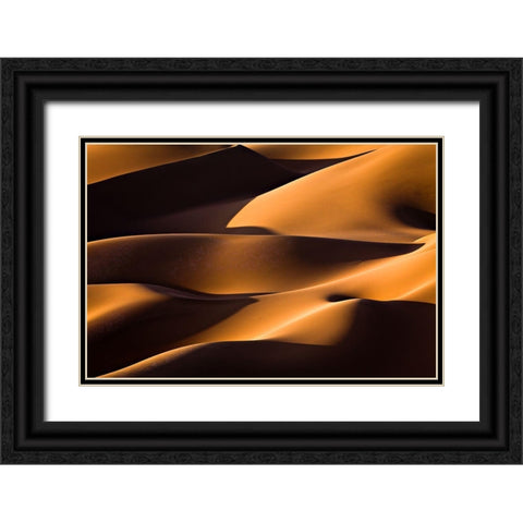 Light And Shadow Black Ornate Wood Framed Art Print with Double Matting by Momeni, Mohammadreza