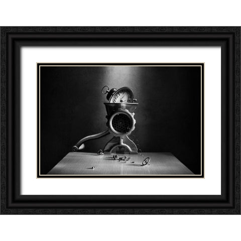 The End Of Time Black Ornate Wood Framed Art Print with Double Matting by Ivanova, Victoria
