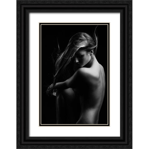 Sensual Beauty Black Ornate Wood Framed Art Print with Double Matting by Krystynek MQEP, Martin