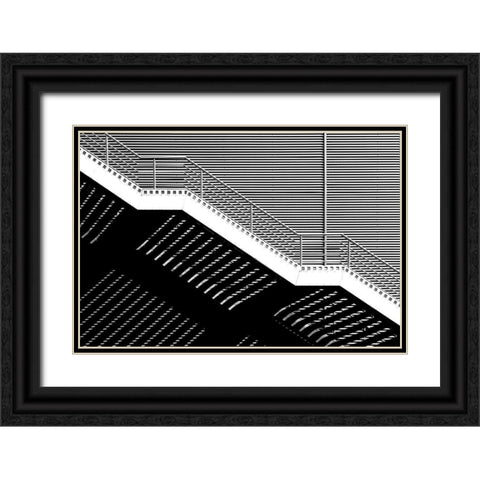 Untitled Black Ornate Wood Framed Art Print with Double Matting by Niemiec, Anna
