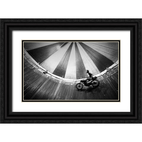 Daredevil Black Ornate Wood Framed Art Print with Double Matting by Maulana, Firman
