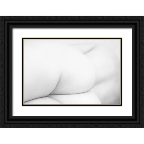 Snow White Black Ornate Wood Framed Art Print with Double Matting by P., Mato
