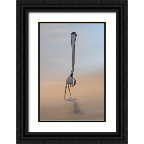 The Walker Black Ornate Wood Framed Art Print with Double Matting by Caballero, David