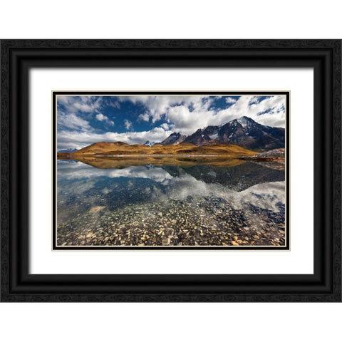 ...Illusoriness... Black Ornate Wood Framed Art Print with Double Matting by Shcherbina, Valeriy