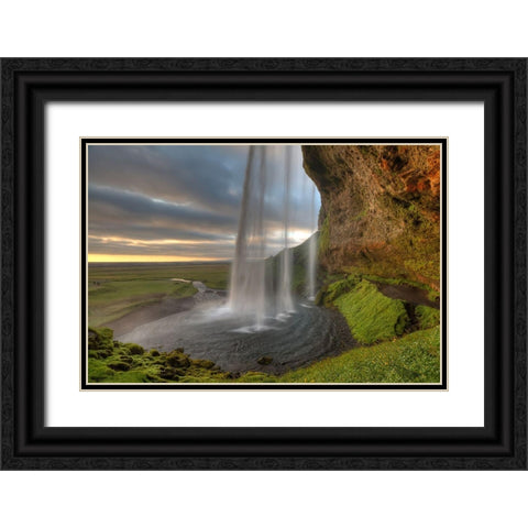 The Curtrain Black Ornate Wood Framed Art Print with Double Matting by Eichelberg, Amnon
