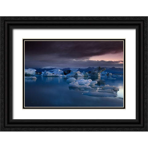 Global Warming Black Ornate Wood Framed Art Print with Double Matting by Eichelberg, Amnon