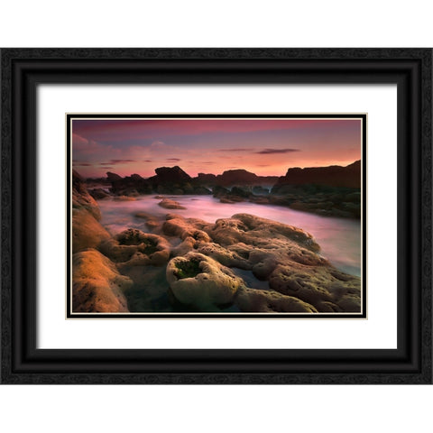 The Other Side Black Ornate Wood Framed Art Print with Double Matting by Penicheiro, Paulo