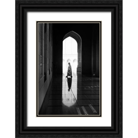 Light Black Ornate Wood Framed Art Print with Double Matting by Kravanja, Jure