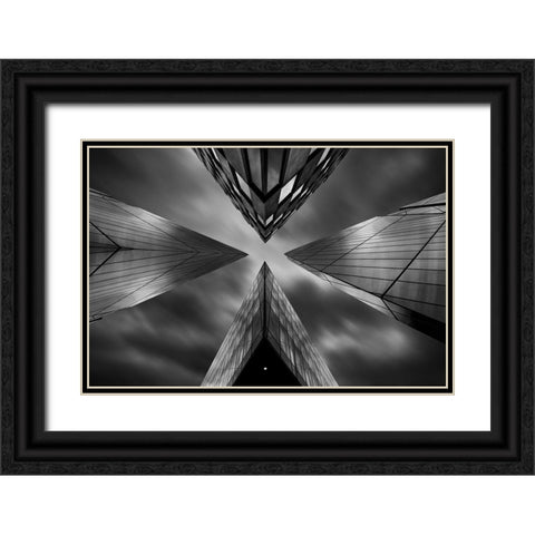The Meeting Black Ornate Wood Framed Art Print with Double Matting by Marcisovsky, Martin