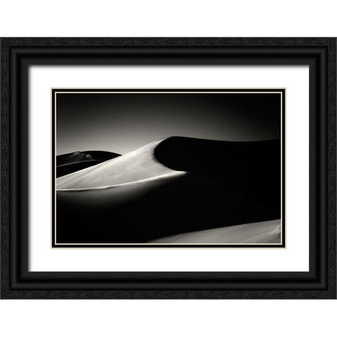 Dune Black Ornate Wood Framed Art Print with Double Matting by Kravanja, Jure